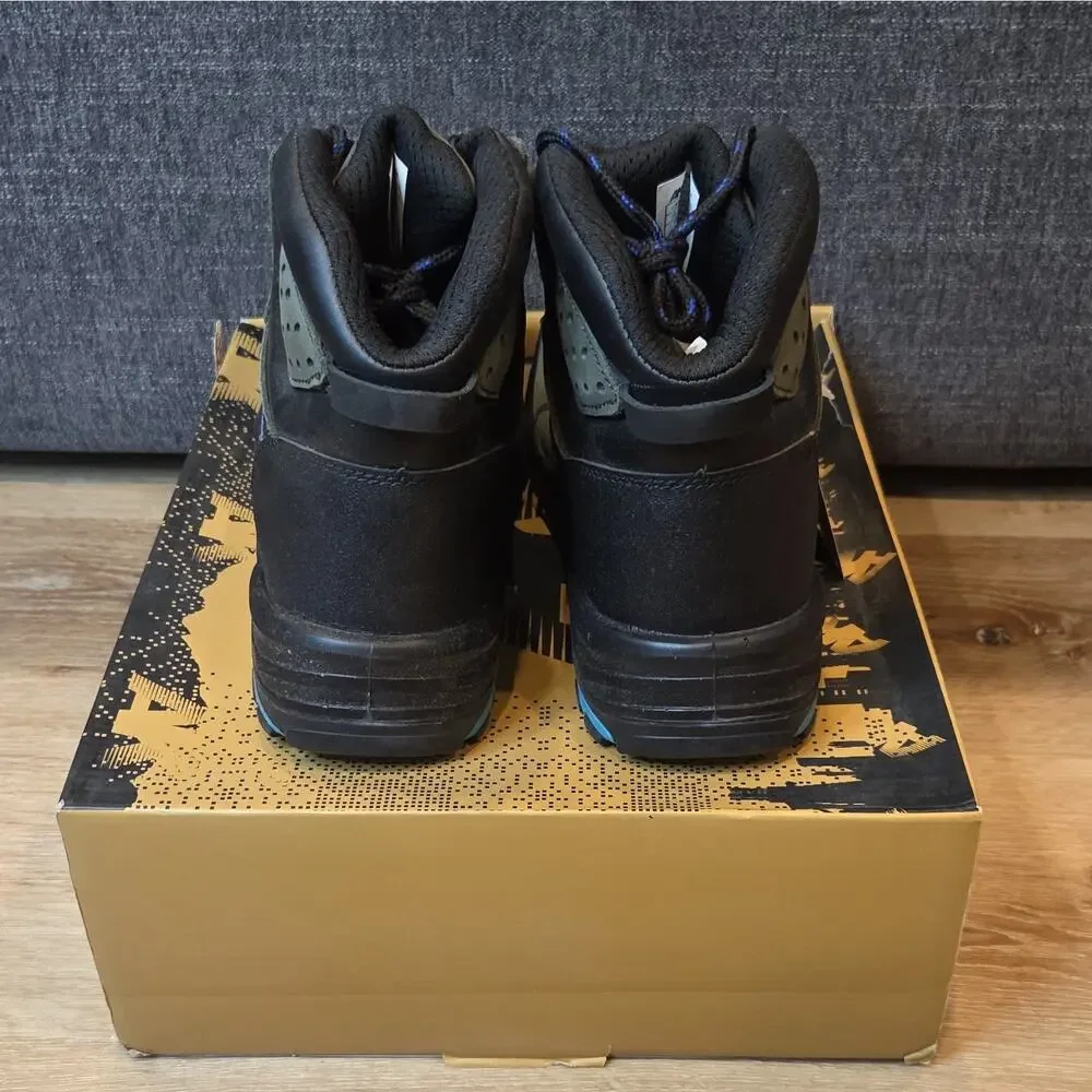 AK Anitake Steel Toe Work Boots Gray Men's Size 12 Slip & Oil Resistant Safety